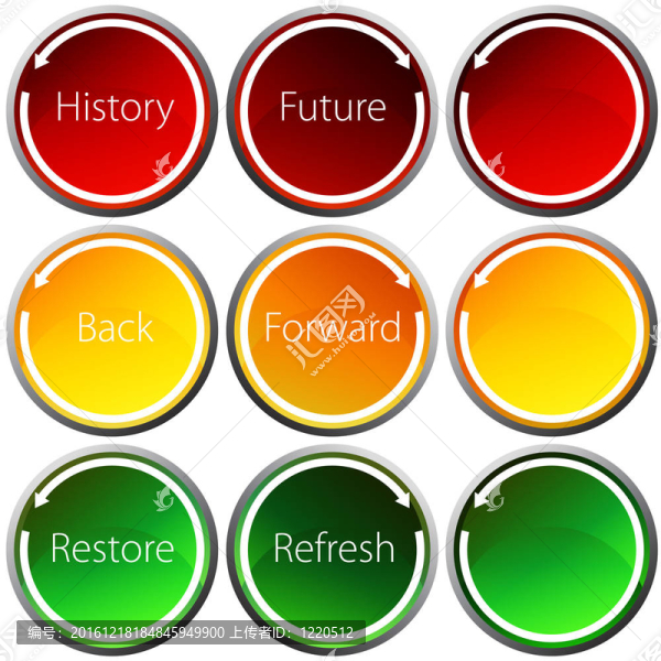 后向Arrow,Button,Set