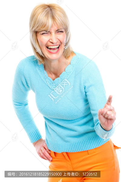 笑老女人畫(huà)像