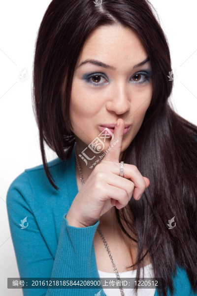 可愛的女人保守秘密