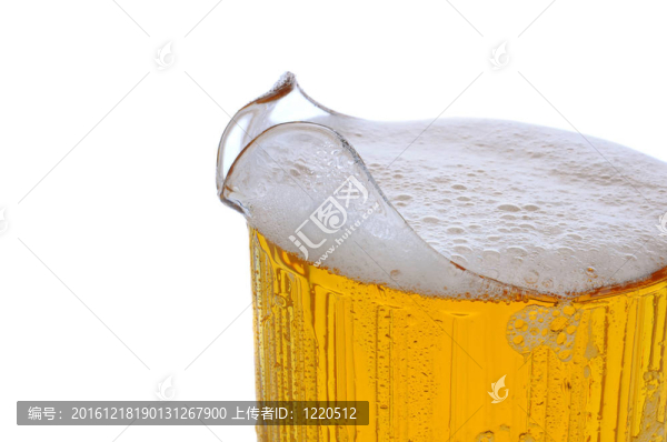 一個(gè)啤酒瓶特寫