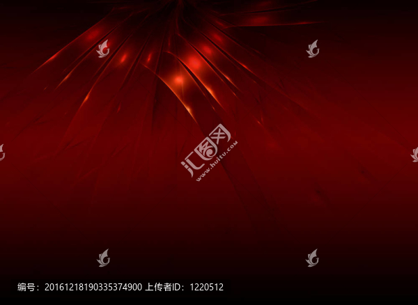 黑暗背景中紅色的抽象結(jié)構(gòu)