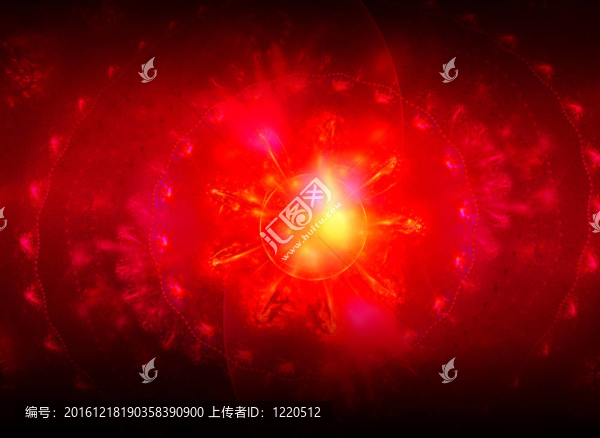 黑暗背景中紅色的抽象結(jié)構(gòu)