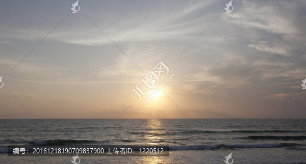 海灘上的日落