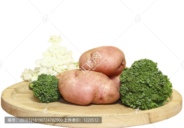 木板上的蔬菜