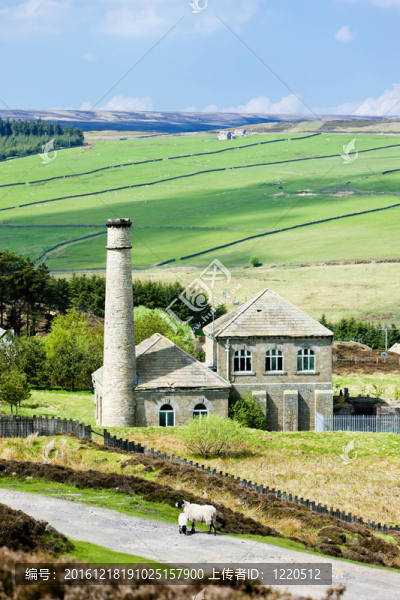 在奔寧山脈工廠；Northumberland；英國(guó)