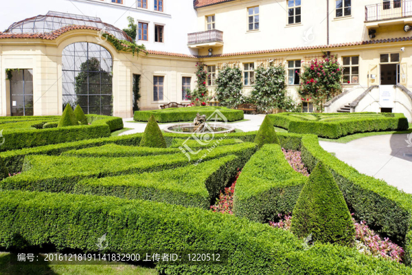 vrtbovska花園；布拉格；捷克共和國