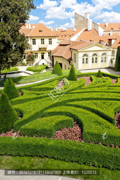 vrtbovska花園；布拉格；捷克共和國