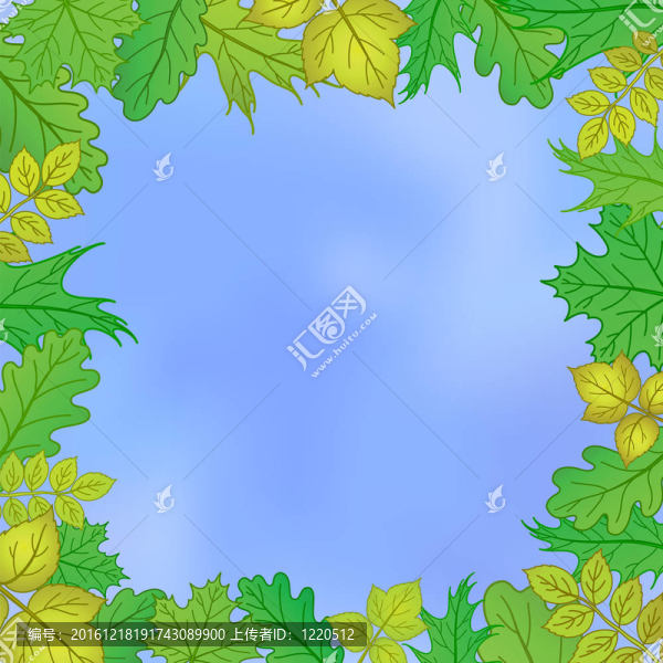 葉子和天空