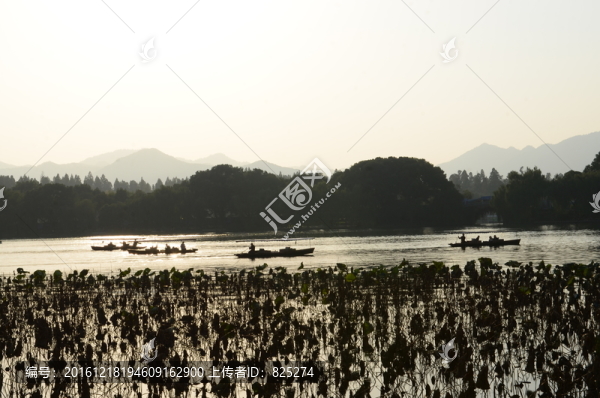 西湖山水,西湖黃昏