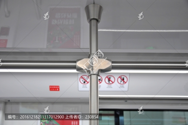 不銹鋼支撐,地鐵車(chē)廂內(nèi)景