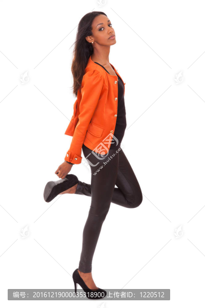美麗的年輕黑人婦女