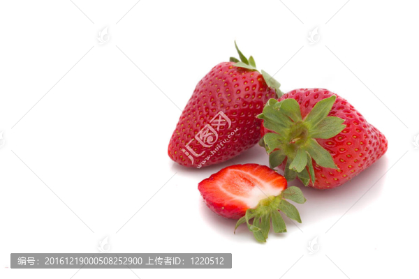 白色的美麗草莓