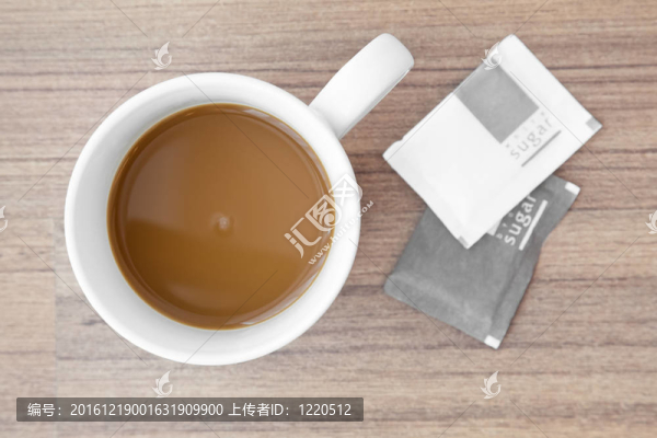 關閉咖啡杯；俯視圖