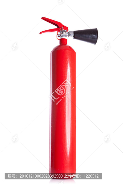 長紅色滅火器