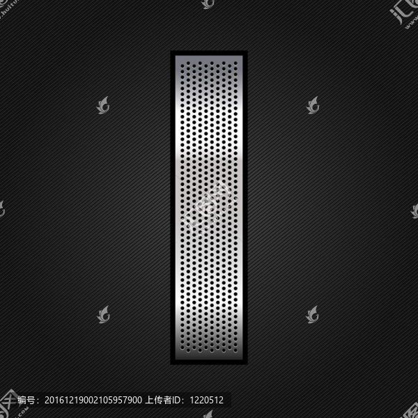 字母金屬鉻絲帶