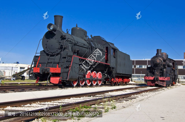 機務段舊蒸汽機車。在Togliatti科技博物館。