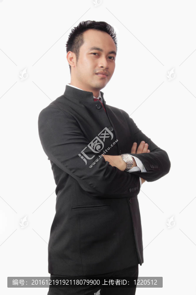 迷人的亞洲青年男子西裝肖像