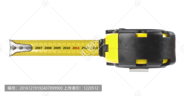 帶卷尺的年份概念2011