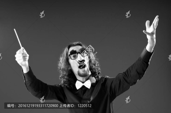 反黑背景搞笑指揮