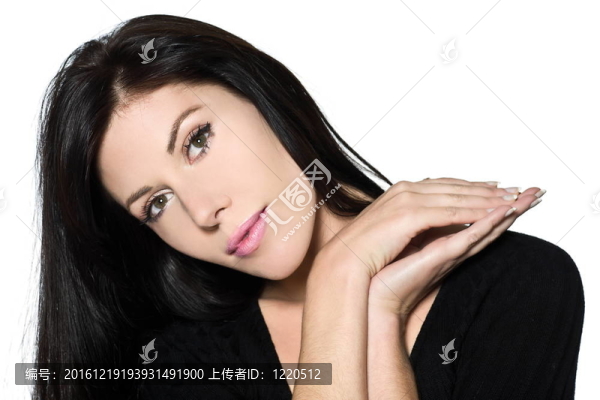女人的美麗畫像思維沉思