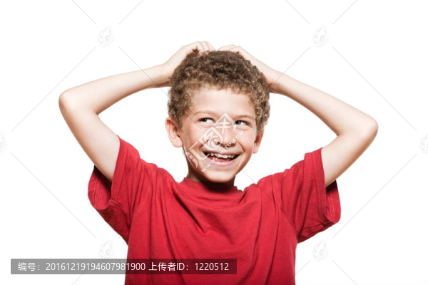 小男孩肖像惡作劇