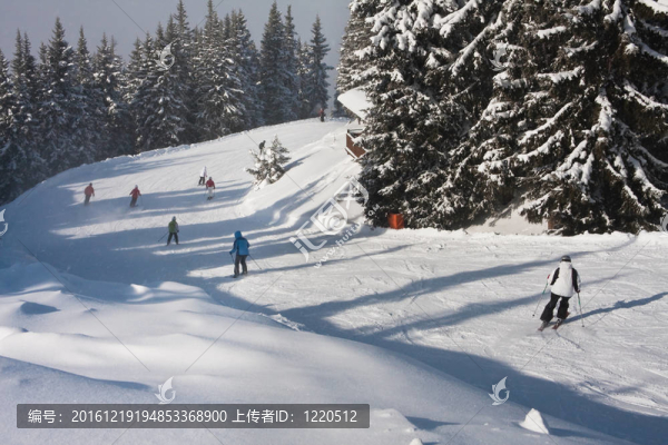 滑雪勝地施拉德明。奧地利