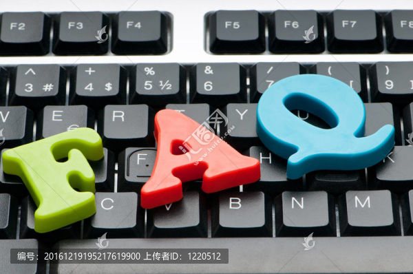 FAQ的概念用字母鍵盤