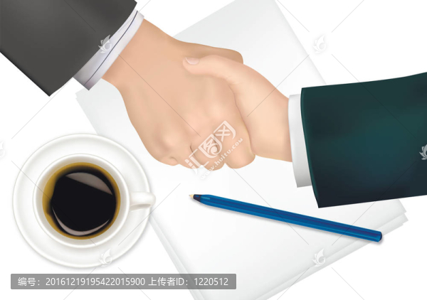 紙筆握手。