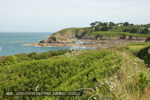 布列塔尼地區(qū)海岸碼頭portrieux,ST