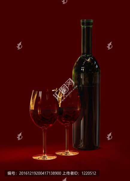 眼鏡中的紅酒
