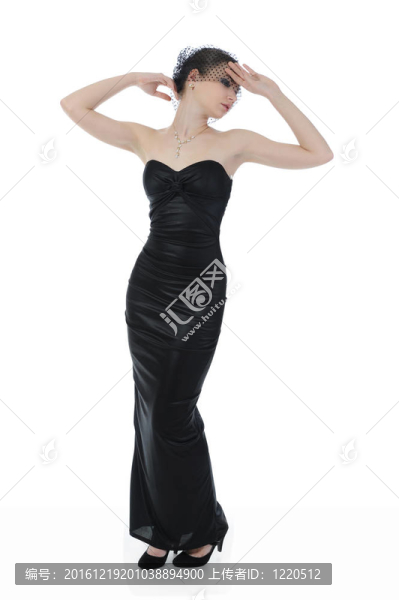 穿晚禮服的女人