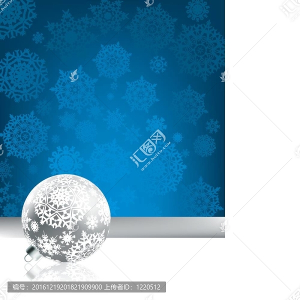 圣誕背景與雪花。
