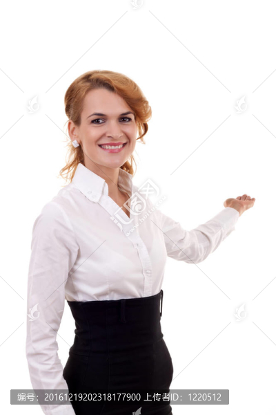 微笑的女商人