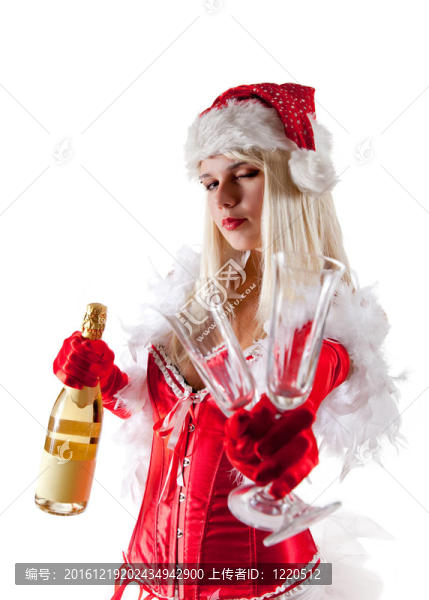 性感夫人Santa香檳瓶