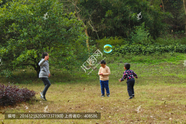 兒童與泡泡,玩泡泡的孩子,泡泡