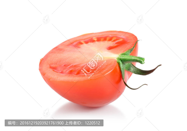 一個紅色的西紅柿