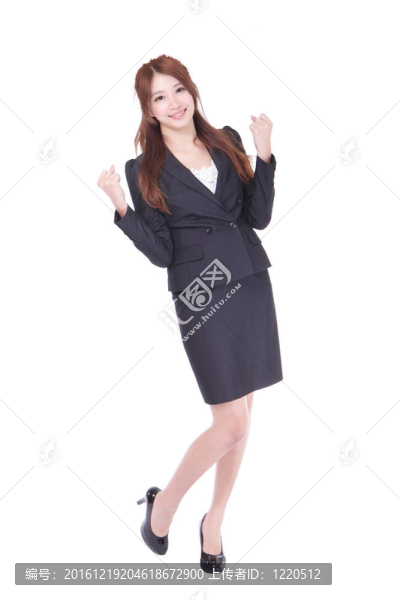 慶祝快樂的商業(yè)女性