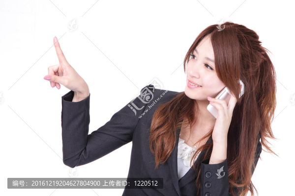 商務(wù)女性講手機(jī)