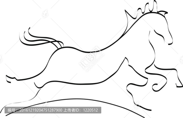 馬和狗剪影標(biāo)志