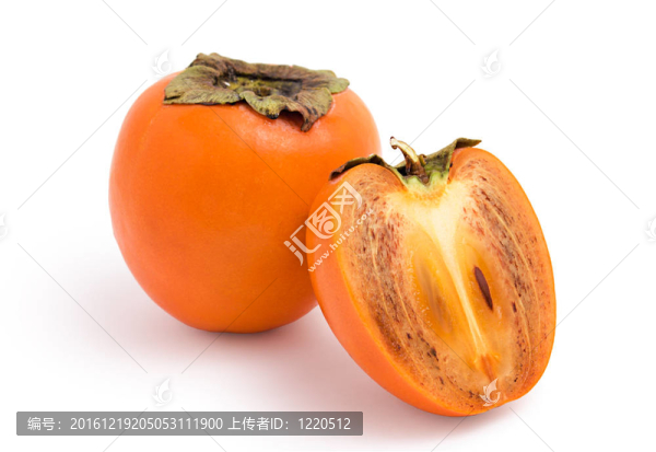 白底鮮柿