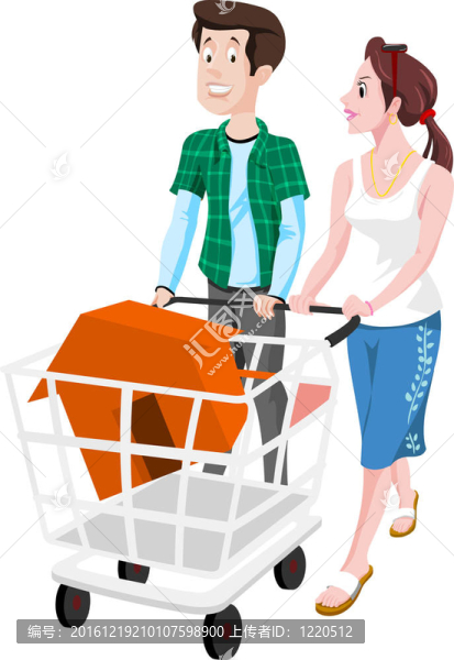 夫婦買房子；插圖