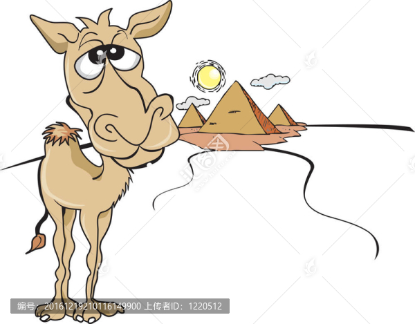 插圖；Funny,Brown,Camel