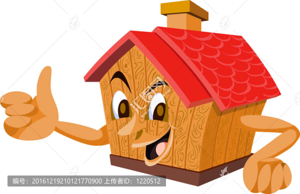 有臉的木屋；插圖