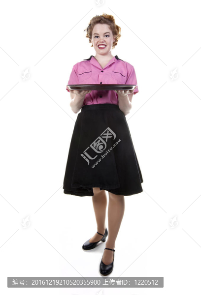 復古風格的服務(wù)員或服務(wù)器