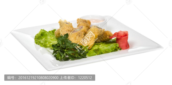 日式炸豬排與胡蘿卜、蘆筍