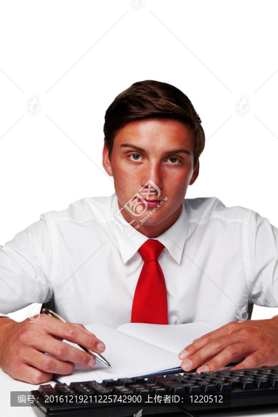 商人在工作