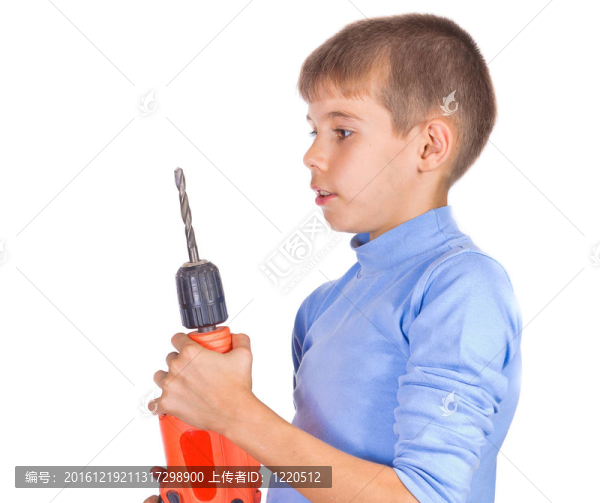男孩與鉆頭