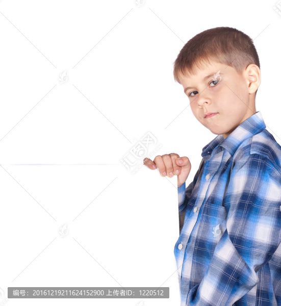 打著白旗的男孩