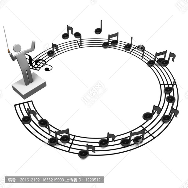 cerclestaffnotationandmusicalconduc
