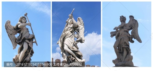 天使雕像；羅馬